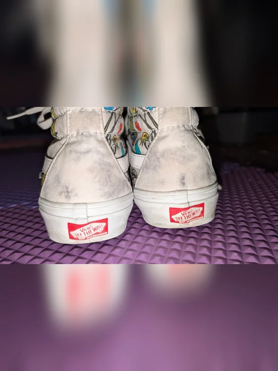 vans skate sk8 hi twisted positivity grey tie dye skate shoes - Picture 3 of 5